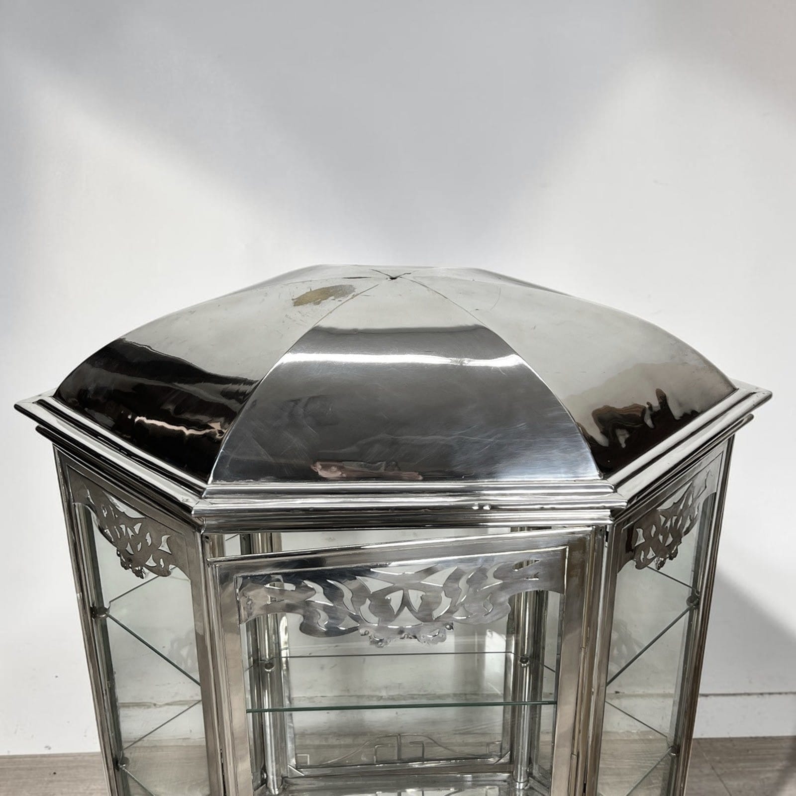 Bacheca espositore vetrina per negozio gioielleria Vetrinetta in Silver Plated Categoria  Vetrine