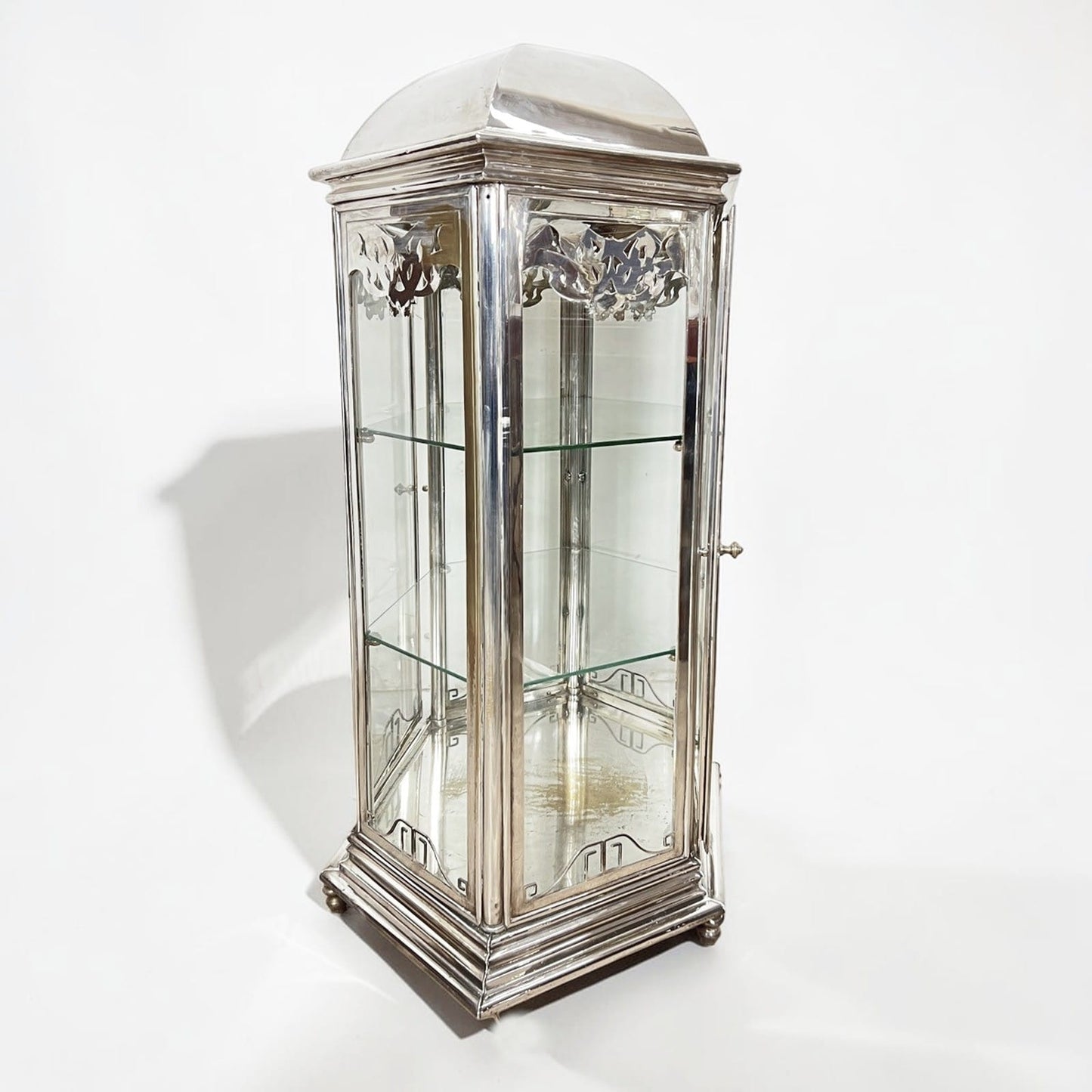 Bacheca espositore vetrina per negozio gioielleria Vetrinetta in Silver Plated Categoria  Vetrine