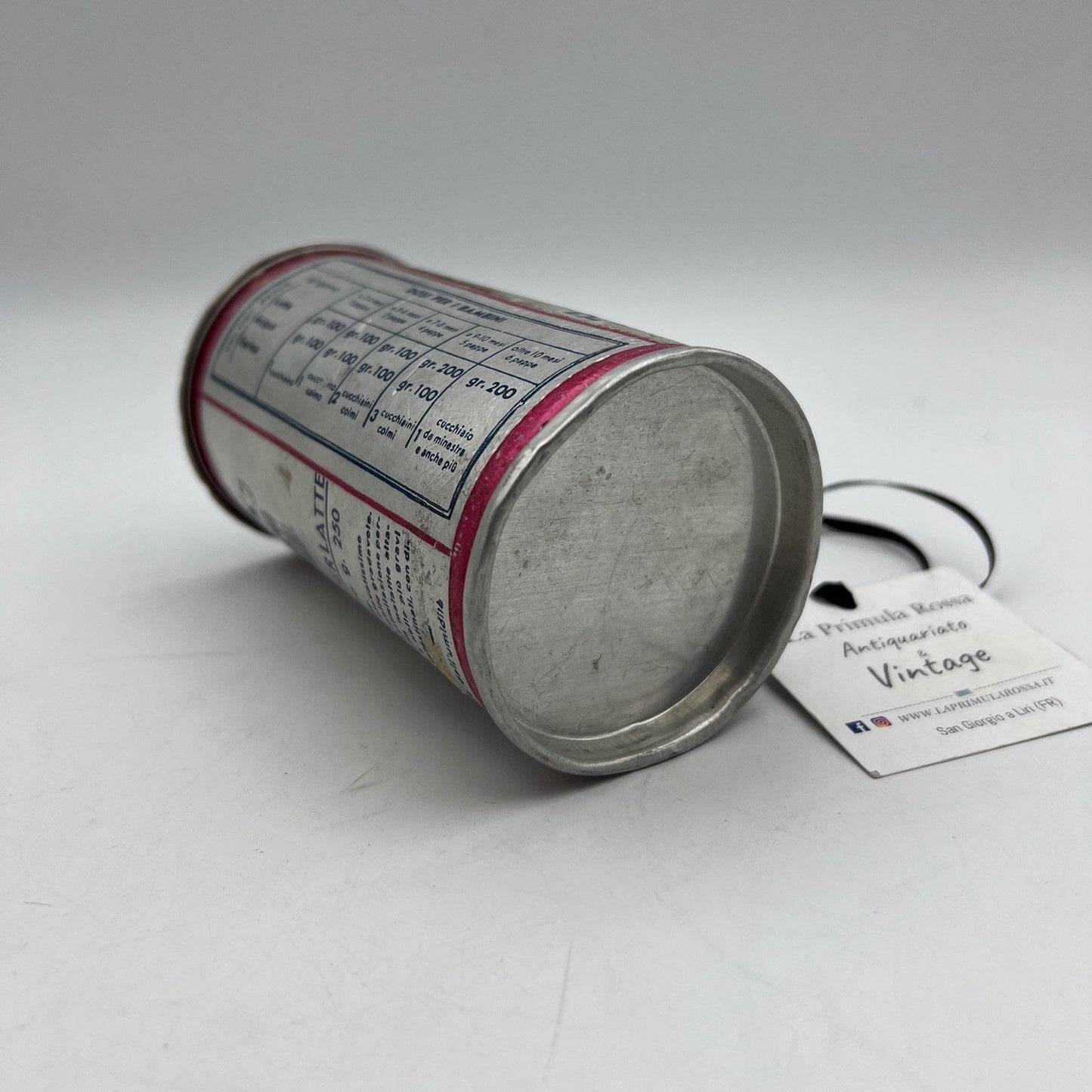 Barattolo antico di Farina al Plasmon collezionismo anni '40 Latta Scatola Categoria  Pubblicità vintage