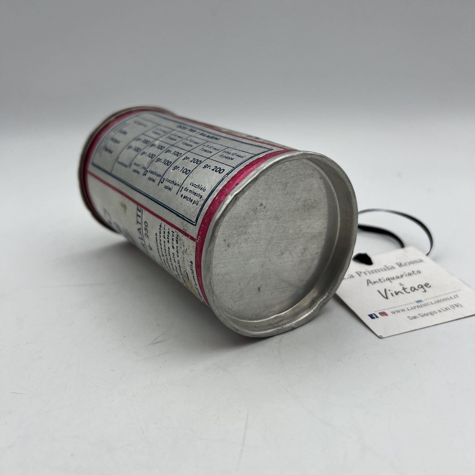 Barattolo antico di Farina al Plasmon collezionismo anni '40 Latta Scatola Categoria  Pubblicità vintage