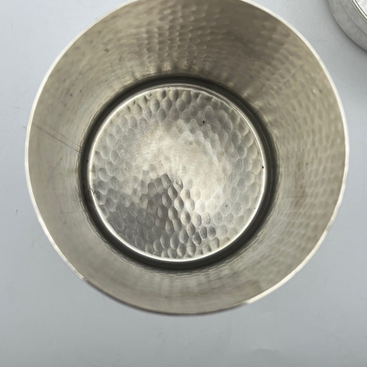 Barattolo Contenitore secchiello in argento silver plated Calegaro Club Rotary Categoria  Sheffield & Argento