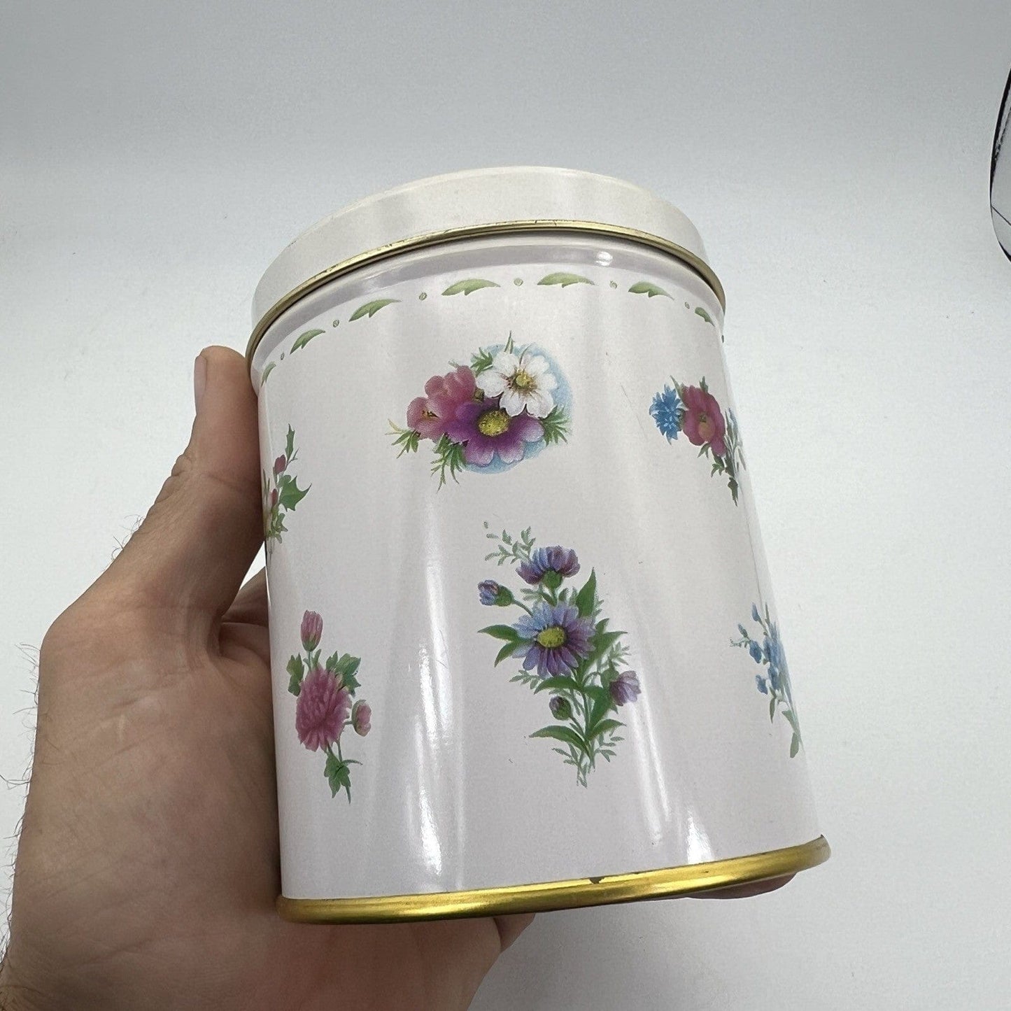 Barattolo Scatola di latta Royal Albert con mesi Flower Of The Month contenitore Categoria  Piatti Vassoio