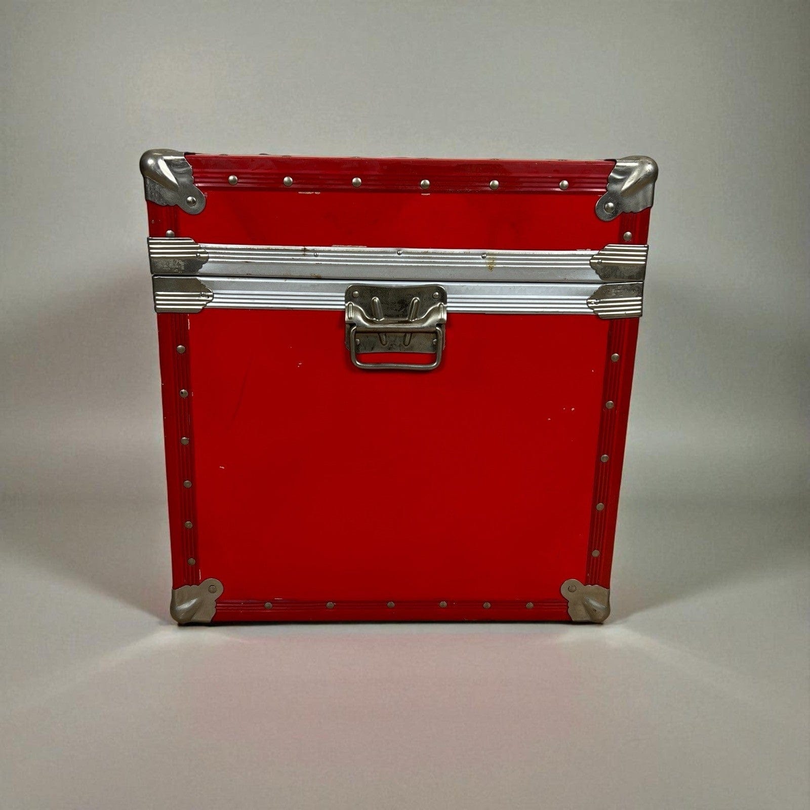 Baule antico in legno da viaggio Forziere 900 vintage Cassa Bianca Strisce Rossa Categoria  Casse & Bauli