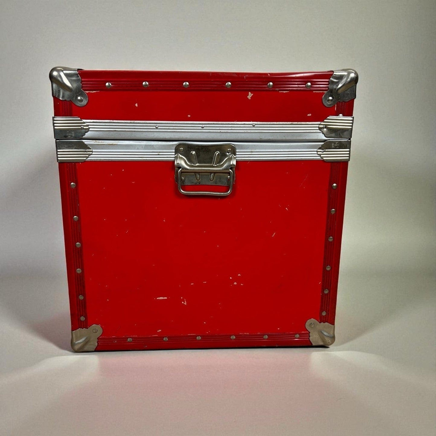 Baule antico in legno da viaggio Forziere 900 vintage Cassa Bianca Strisce Rossa Categoria  Casse & Bauli