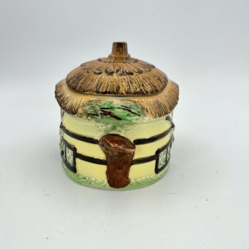 Biscottiera d'epoca in ceramica dipinta a mano Scatola cottage Inglese Casetta Categoria  Altro