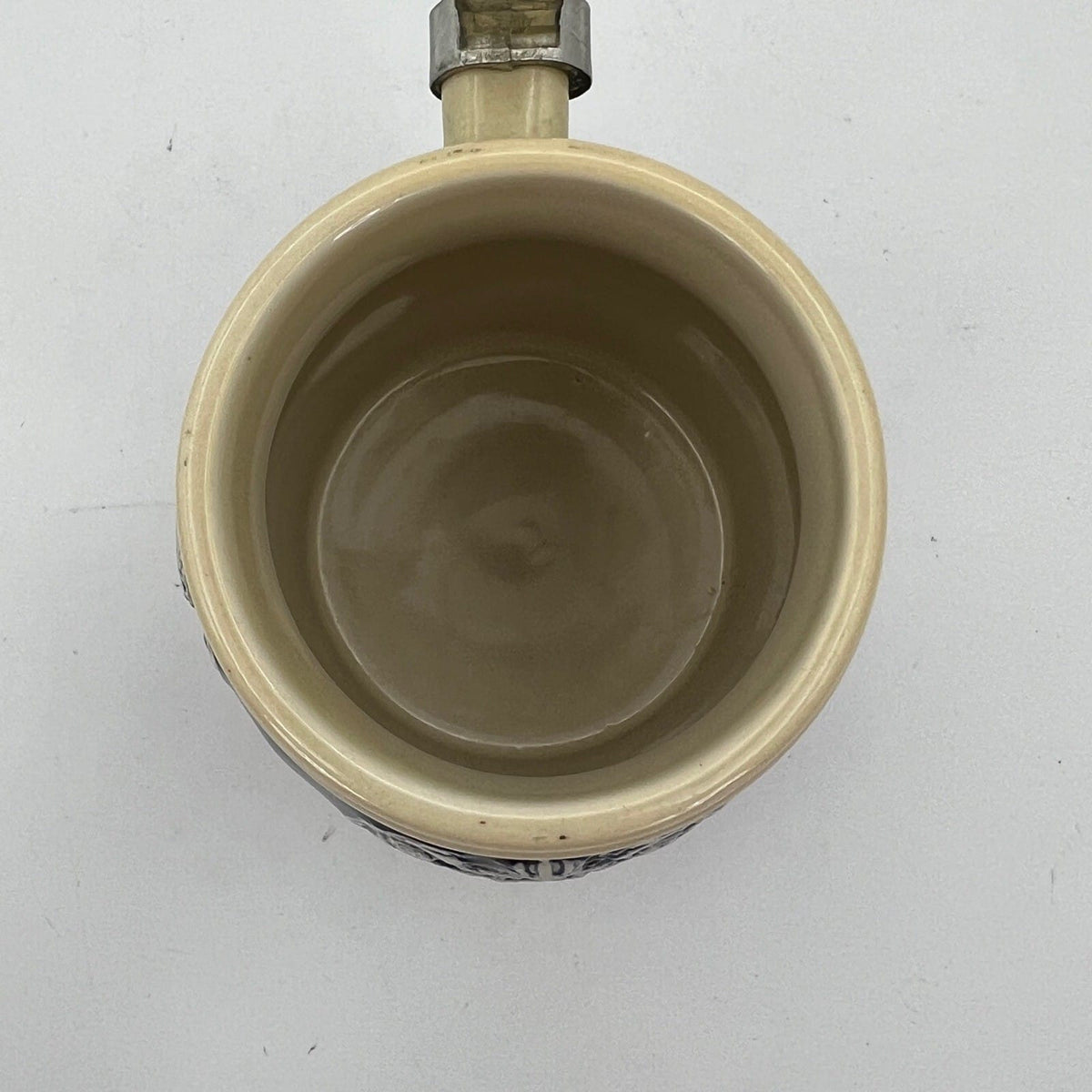 Boccale da birra in ceramica Austria vintage con coperchio in peltro bicchiere Categoria  Boccali
