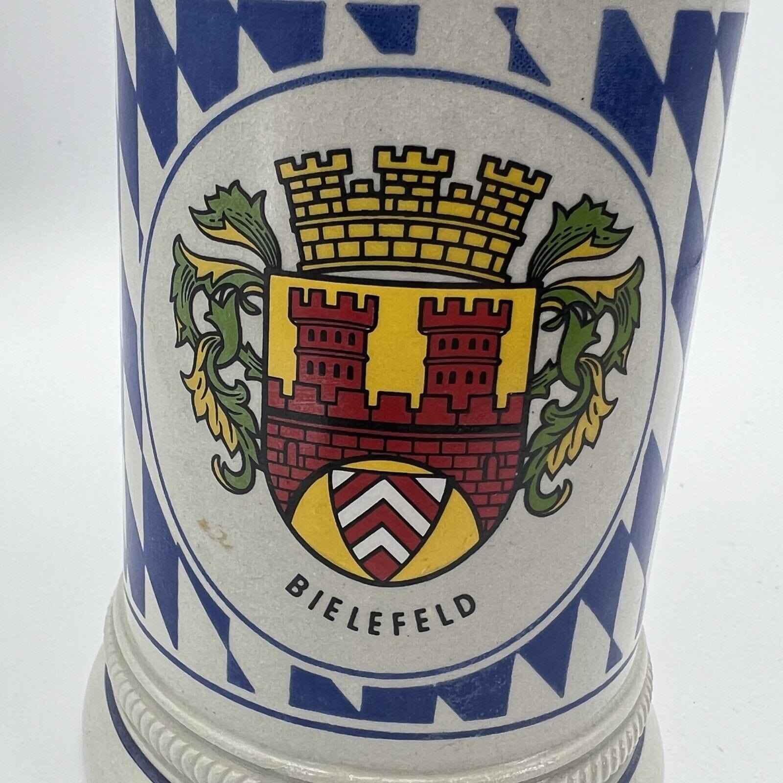 Boccale Birra Tedesco Oktoberfest 1.0 Liter Con Coperchio - Regalo Per Appassionati - Foto 3