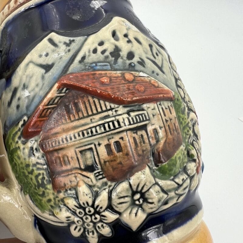 Boccale da birra in ceramica portapenne vintage Municipio Vienna Rathaus Wien Categoria  Boccali