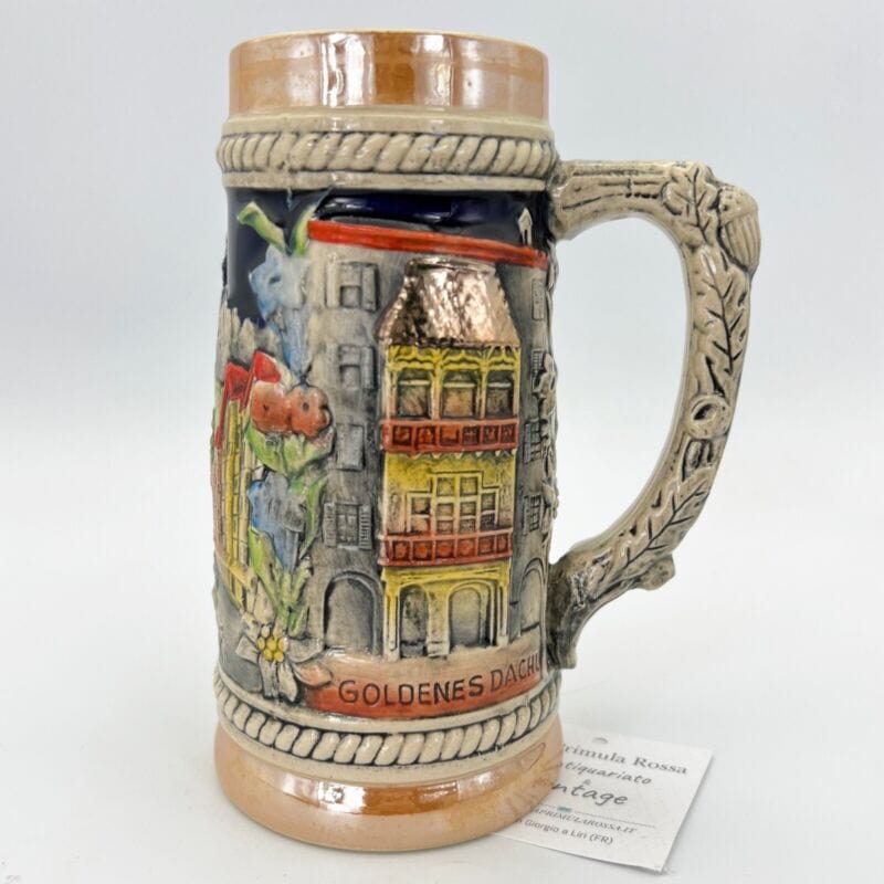 Boccale da birra in ceramica tedesco vintage bicchiere portapenne Innsbruck Categoria  Boccali