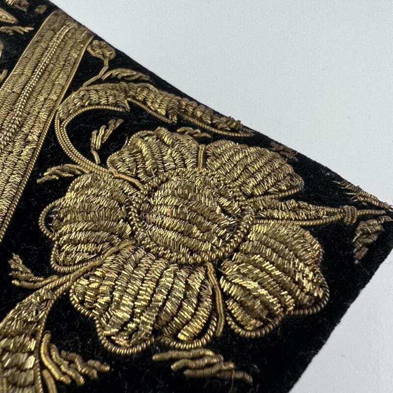 Borsetta pochette Clutch Antica Vintage in velluto Nero e Oro anni 40 da sera Categoria  Borse Scialli & Foulard