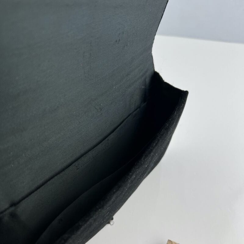 Borsetta pochette Clutch Antica Vintage in velluto Nero e Oro anni 40 da sera Categoria  Borse Scialli & Foulard
