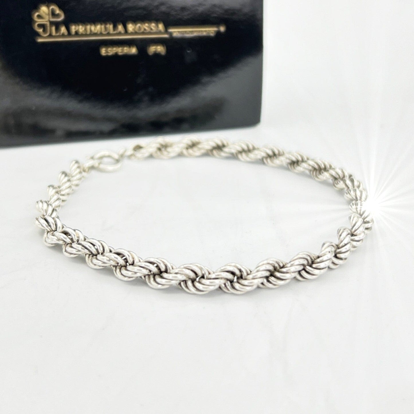Bracciale da donna in argento 925 braccialetto catena vintage a torchon ann 1953 Categoria  Bigiotteria & Accessori