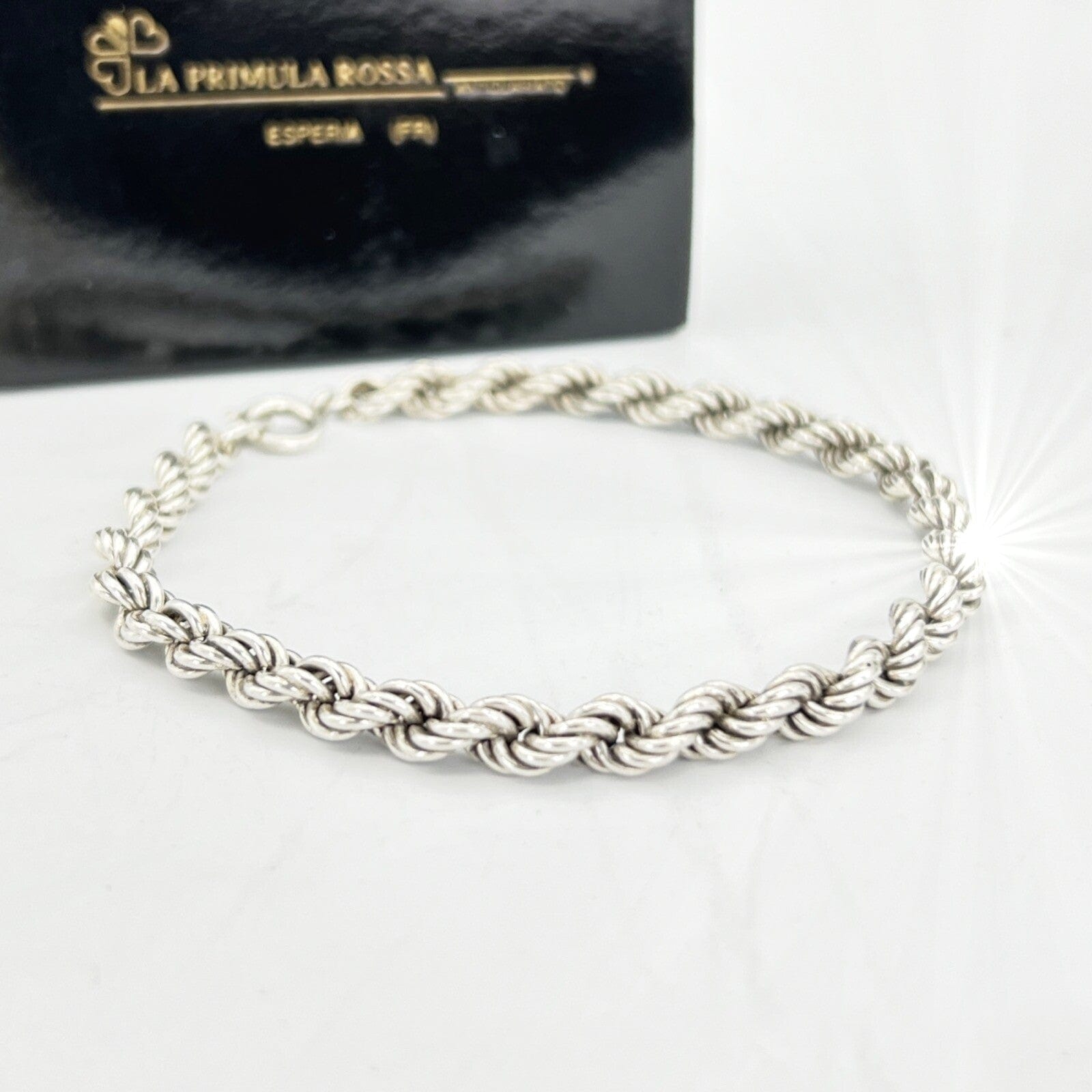 Bracciale da donna in argento 925 braccialetto catena vintage a torchon ann 1953 Categoria  Bigiotteria & Accessori