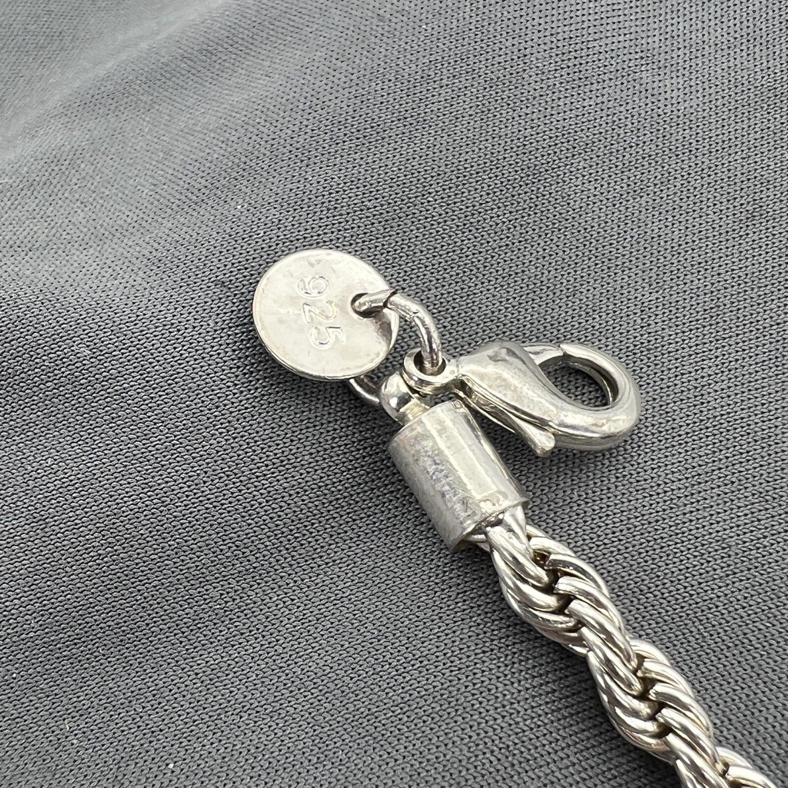 Bracciale da donna in argento 925 braccialetto catena vintage a torchon anni 90 Categoria  Bigiotteria & Accessori