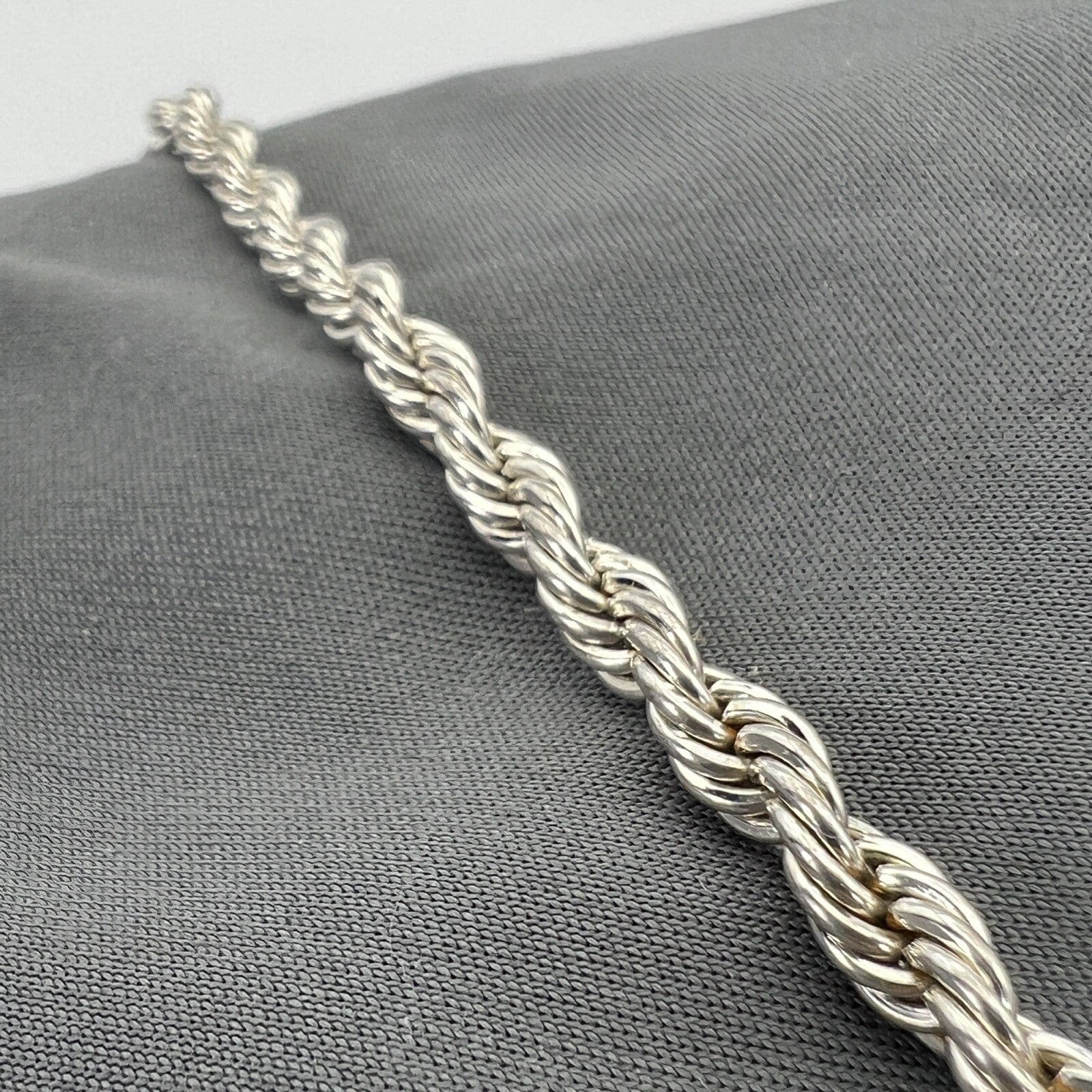 Bracciale da donna in argento 925 braccialetto catena vintage a torchon anni 90 Categoria  Bigiotteria & Accessori