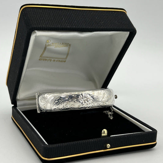 Bracciale da donna in Argento 925 braccialetto ridigo a fascia polsiera anni 60 Categoria  Bigiotteria & Accessori