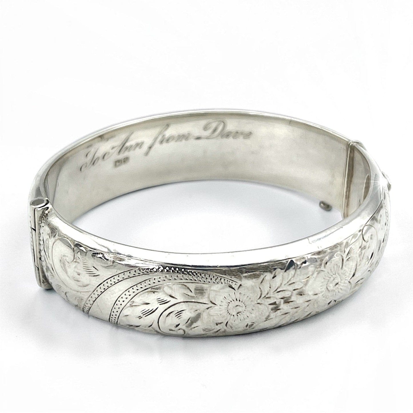 Bracciale da donna in Argento 925 braccialetto ridigo a fascia polsiera anni 60 Categoria  Bigiotteria & Accessori