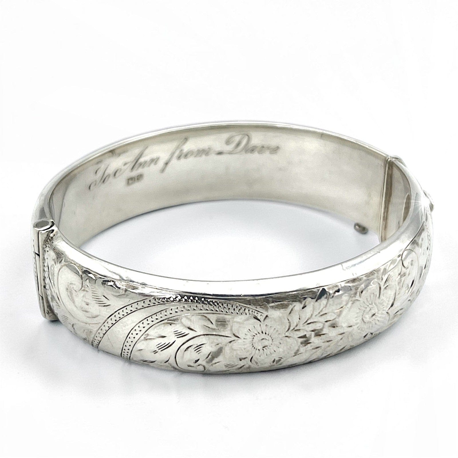 Bracciale da donna in Argento 925 braccialetto ridigo a fascia polsiera anni 60 Categoria  Bigiotteria & Accessori