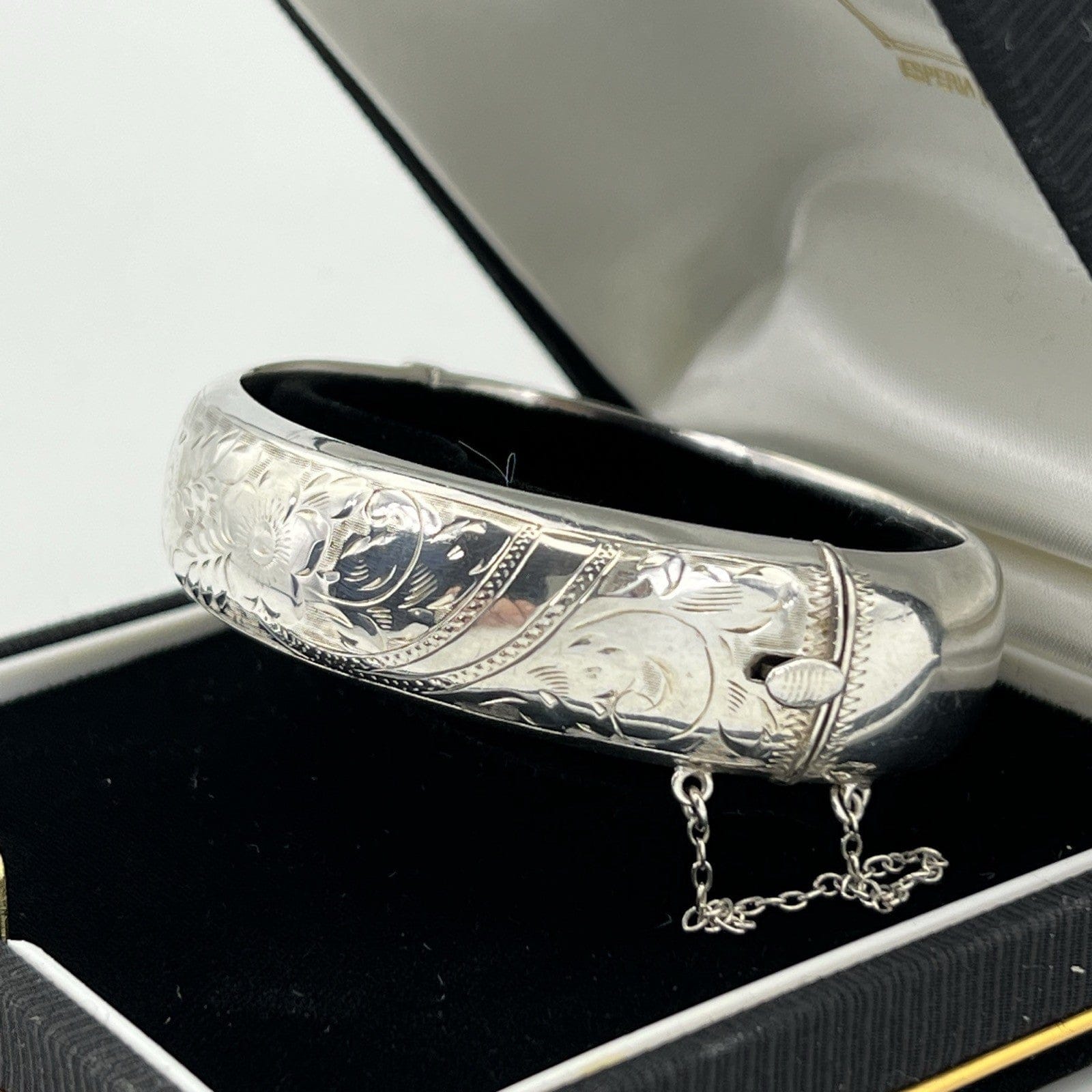 Bracciale da donna in Argento 925 braccialetto ridigo a fascia polsiera anni 60 Categoria  Bigiotteria & Accessori