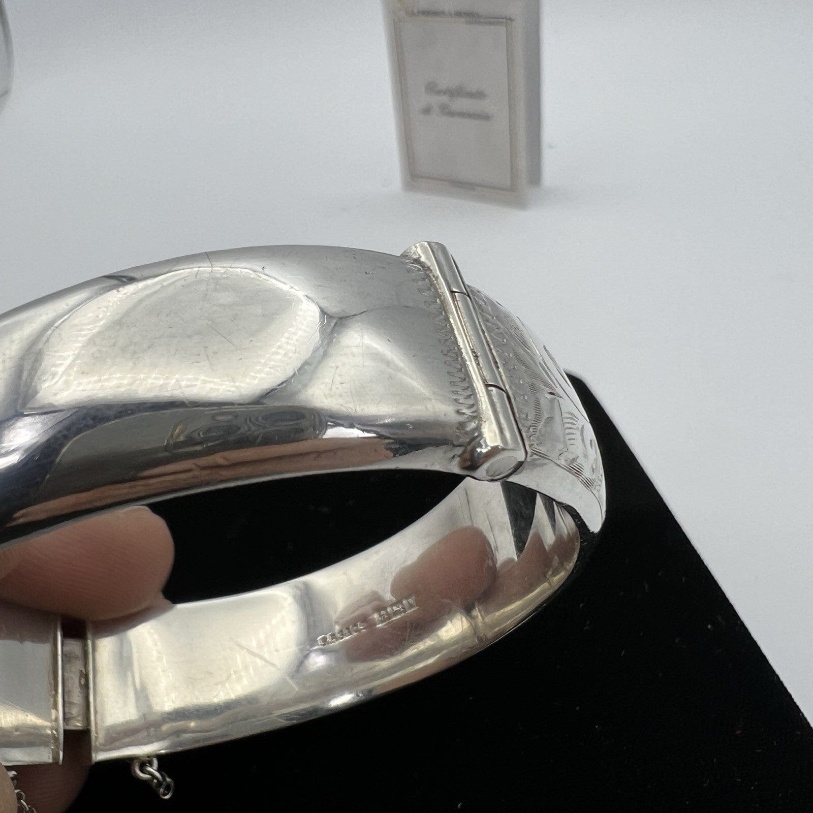 Bracciale da donna in Argento 925 braccialetto ridigo a fascia polsiera anni 60 Categoria  Bigiotteria & Accessori