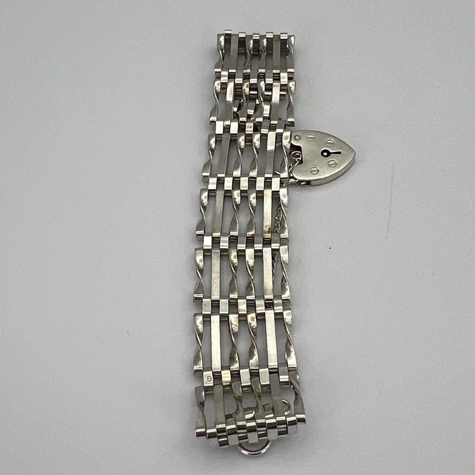 Bracciale da donna in Argento braccialetto fascia morbida anni 70 Cuore Categoria  Bigiotteria & Accessori