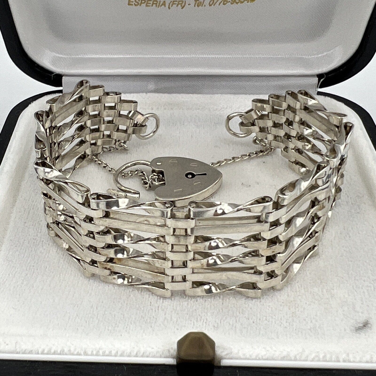 Bracciale da donna in Argento braccialetto fascia morbida anni 70 Cuore Categoria  Bigiotteria & Accessori