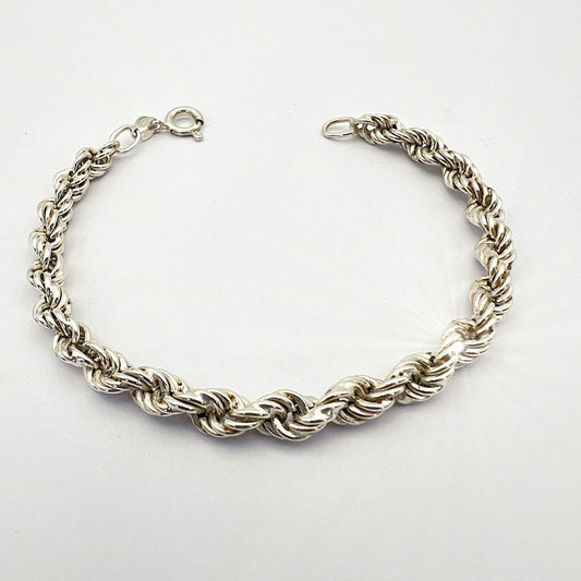 Bracciale da donna in argento sterling 925 braccialetto catena anni 60 a torchon Categoria  Bigiotteria & Accessori