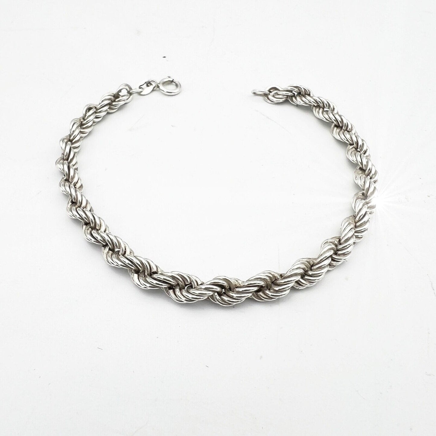 Bracciale da donna in argento sterling 925 braccialetto catena vintage a torchon Categoria  Bigiotteria & Accessori