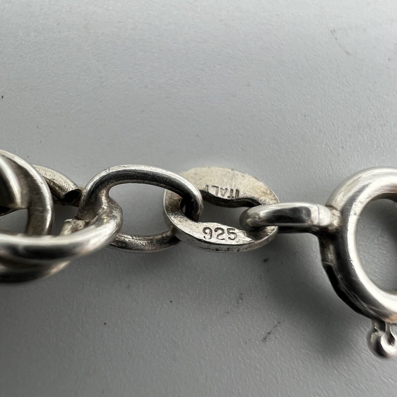 Bracciale da donna in argento sterling 925 braccialetto catena vintage a torchon Categoria  Bigiotteria & Accessori
