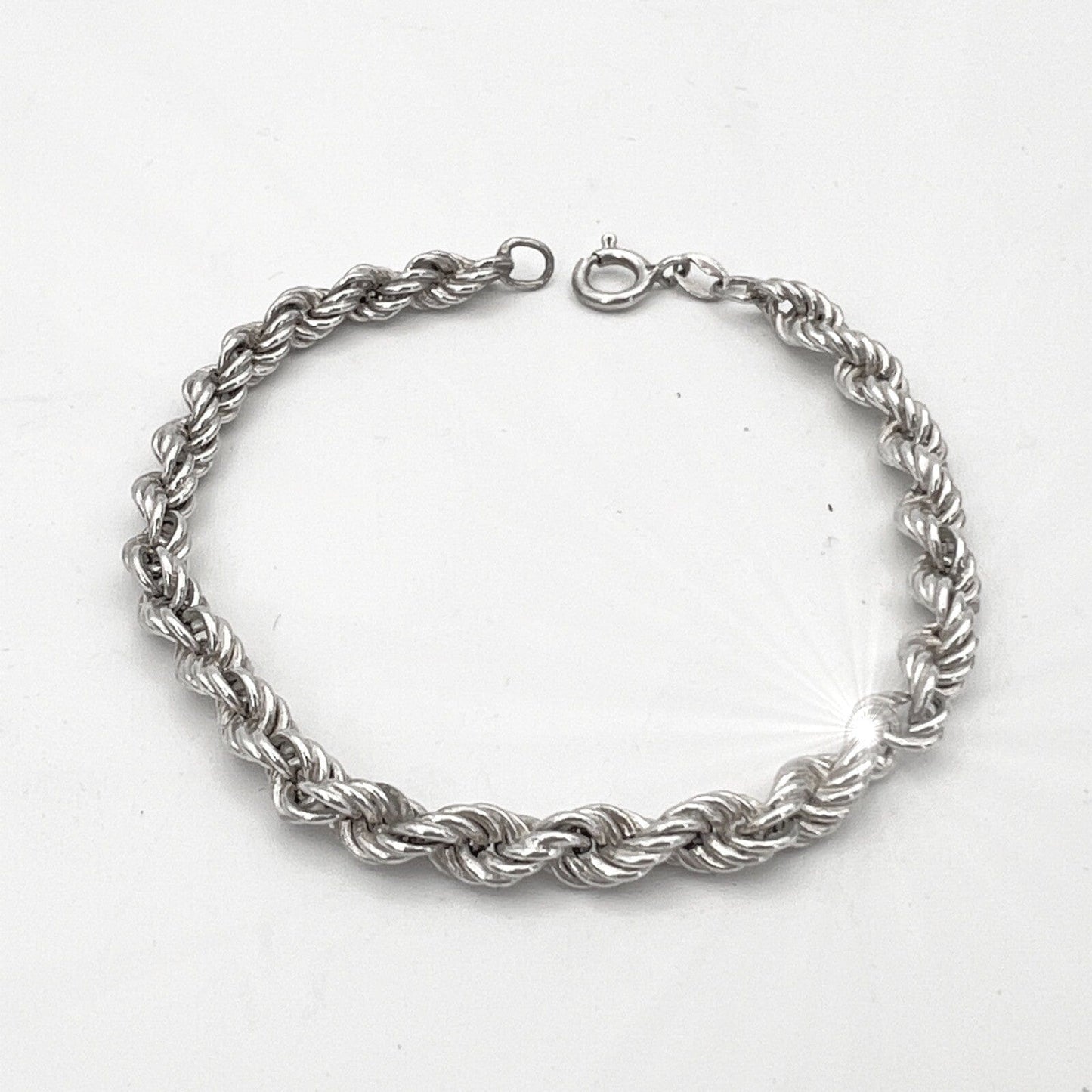 Bracciale da donna in argento sterling 925 braccialetto catena vintage a torchon Categoria  Bigiotteria & Accessori