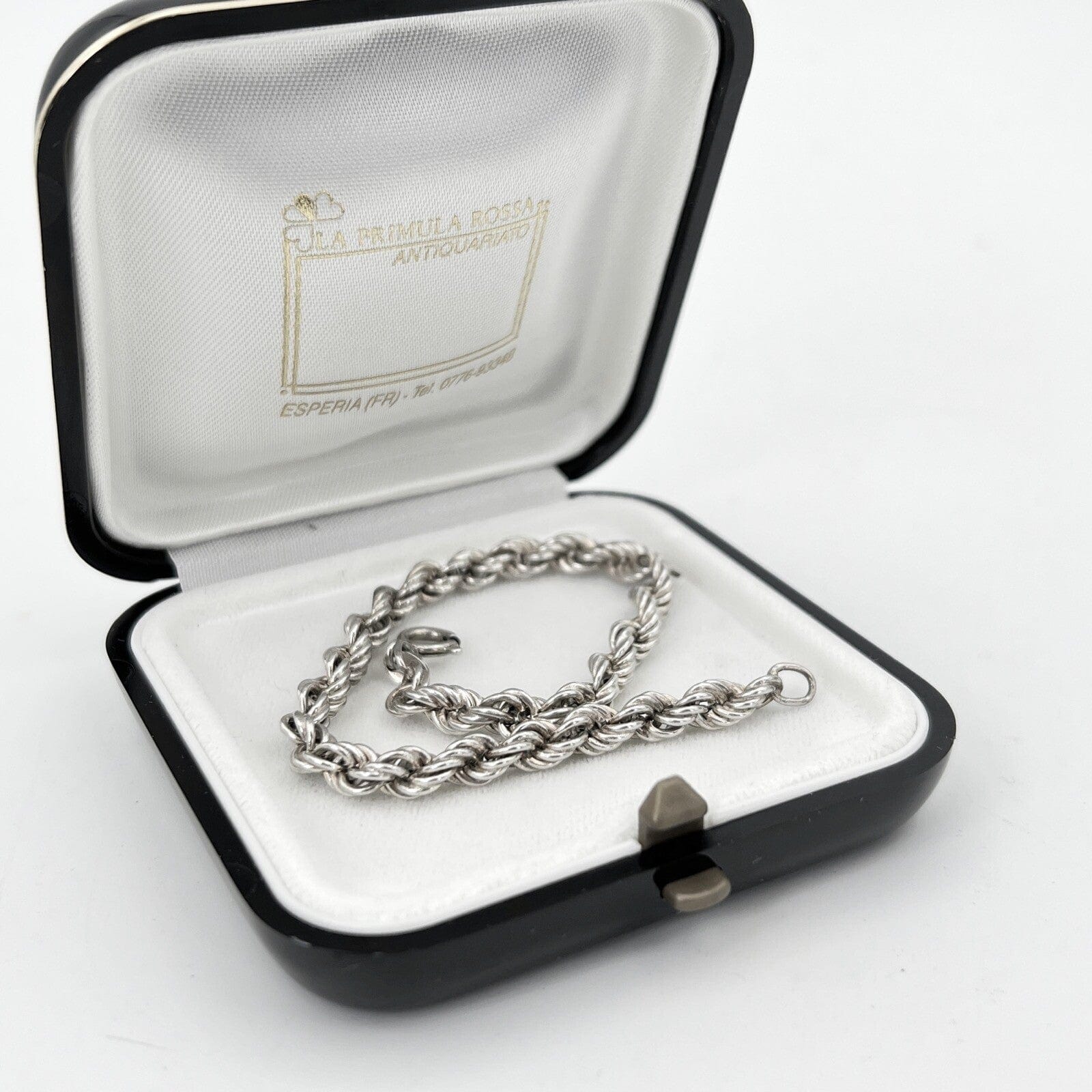 Bracciale da donna in argento sterling 925 braccialetto catena vintage a torchon Categoria  Bigiotteria & Accessori