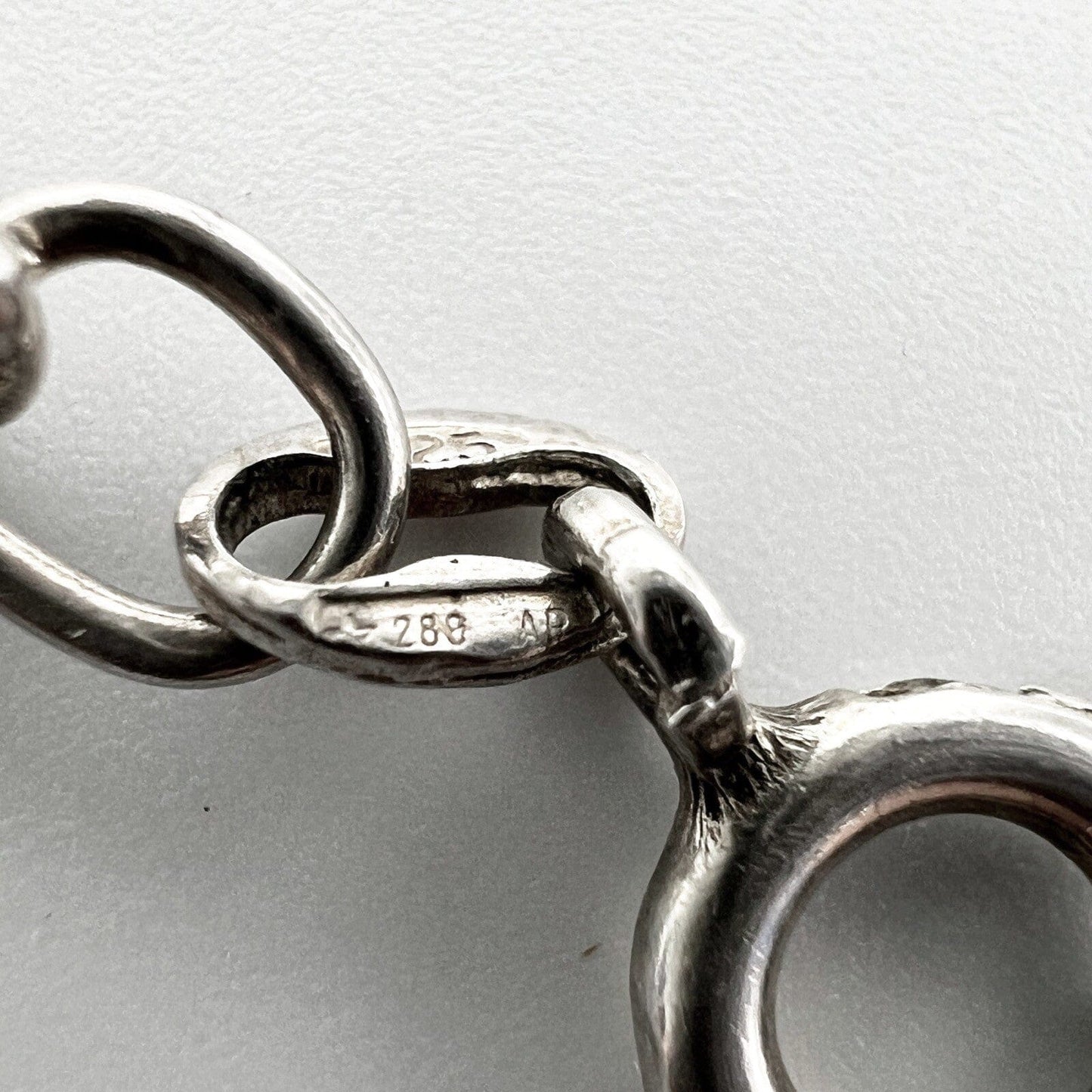 Bracciale da donna in argento sterling 925 braccialetto catena vintage a torchon Categoria  Bigiotteria & Accessori