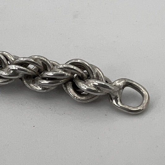 Bracciale da donna in argento sterling 925 braccialetto catena vintage a torchon Categoria  Bigiotteria & Accessori