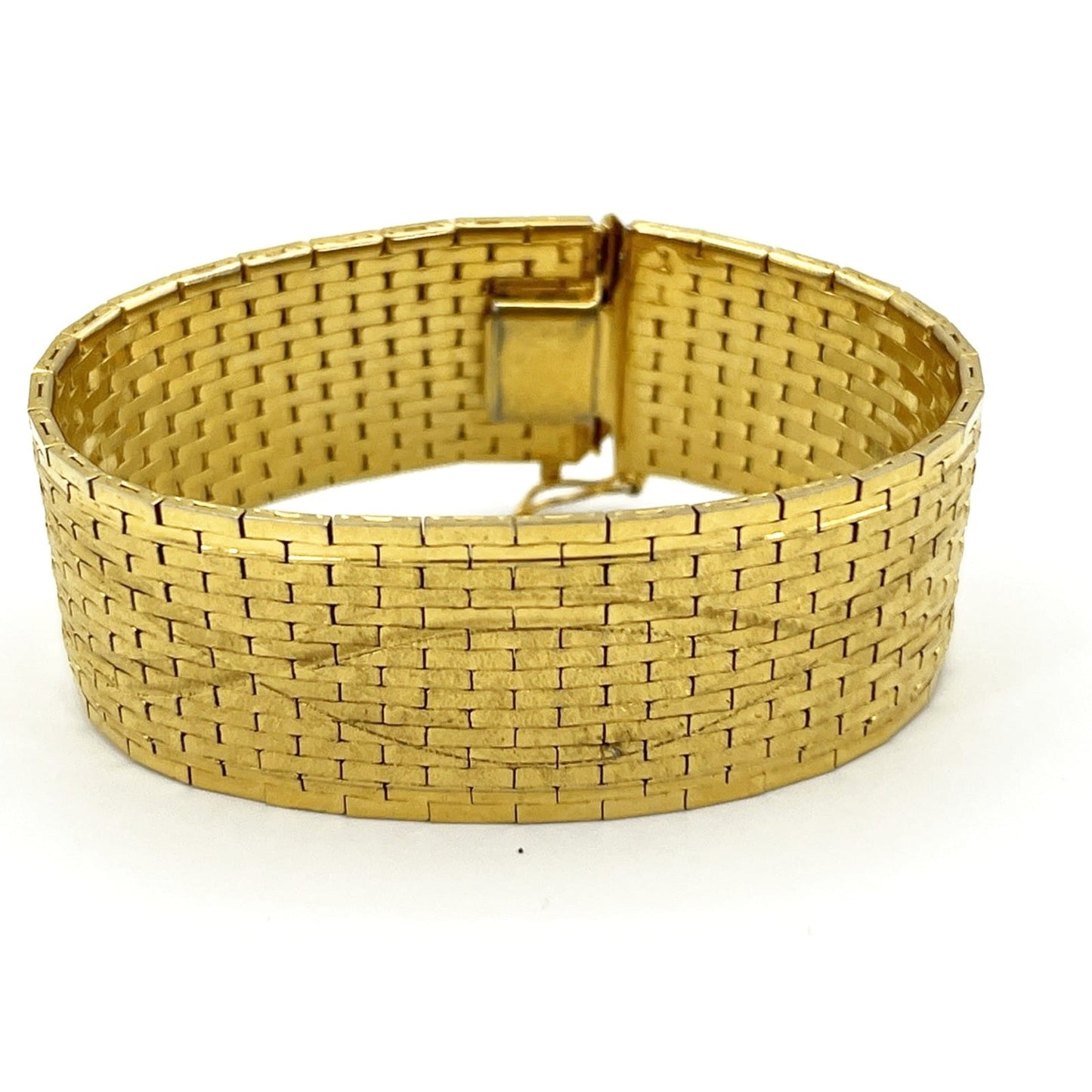 Bracciale da donna in Oro 18 kt Placcato braccialetto fascia semi rigido anni 50 Categoria  Bigiotteria & Accessori
