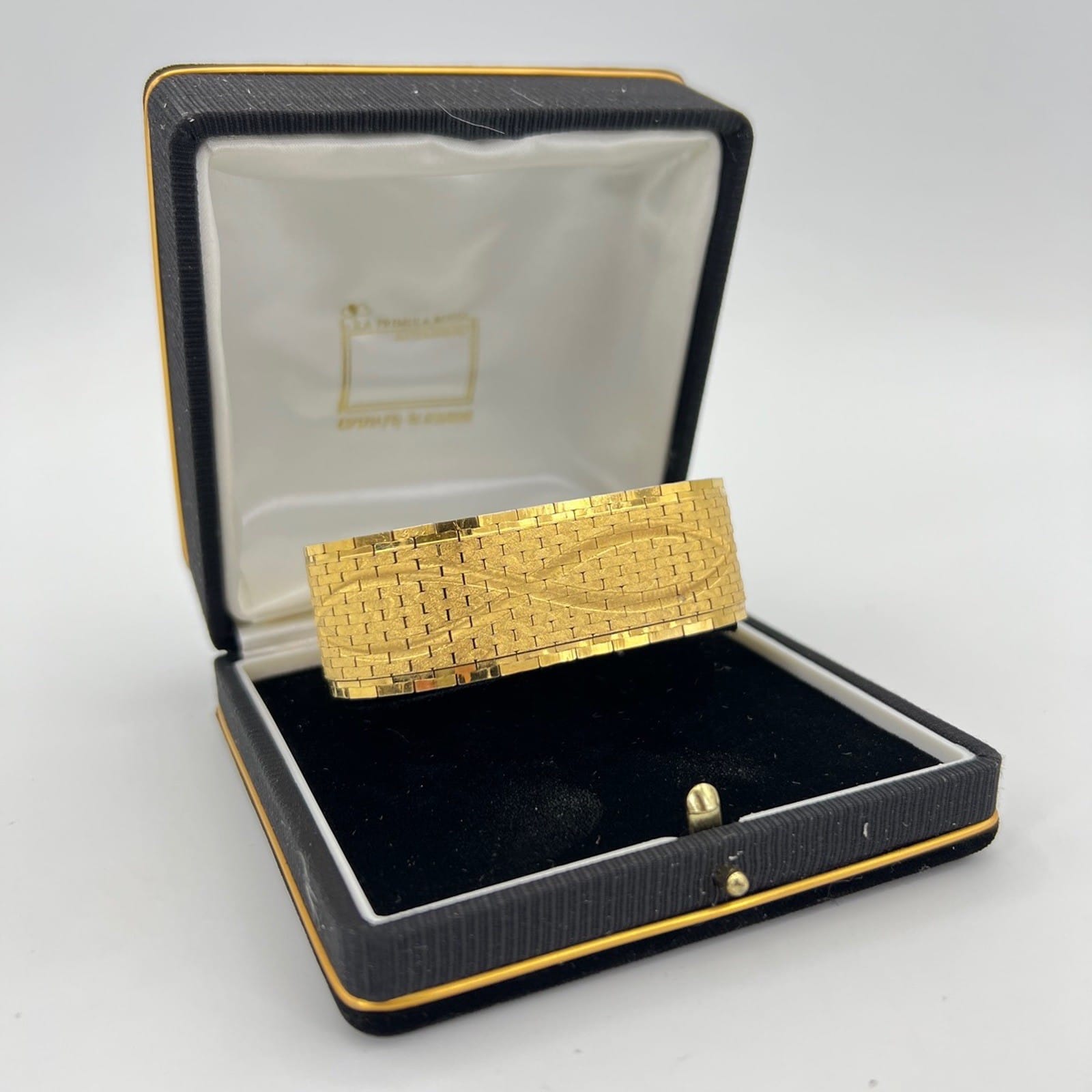 Bracciale da donna in Oro 18 kt Placcato braccialetto fascia semi rigido anni 50 Categoria  Bigiotteria & Accessori