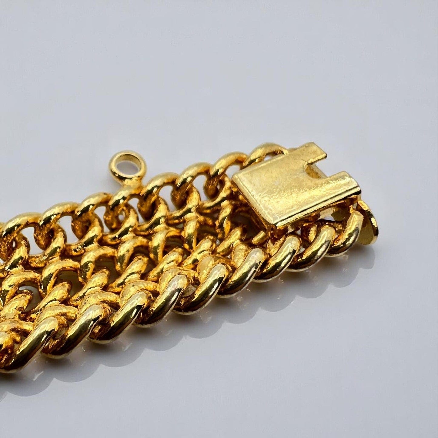 Bracciale da donna in Oro Giallo Placcato braccialetto fascia morbida Vintage Categoria  Bigiotteria & Accessori