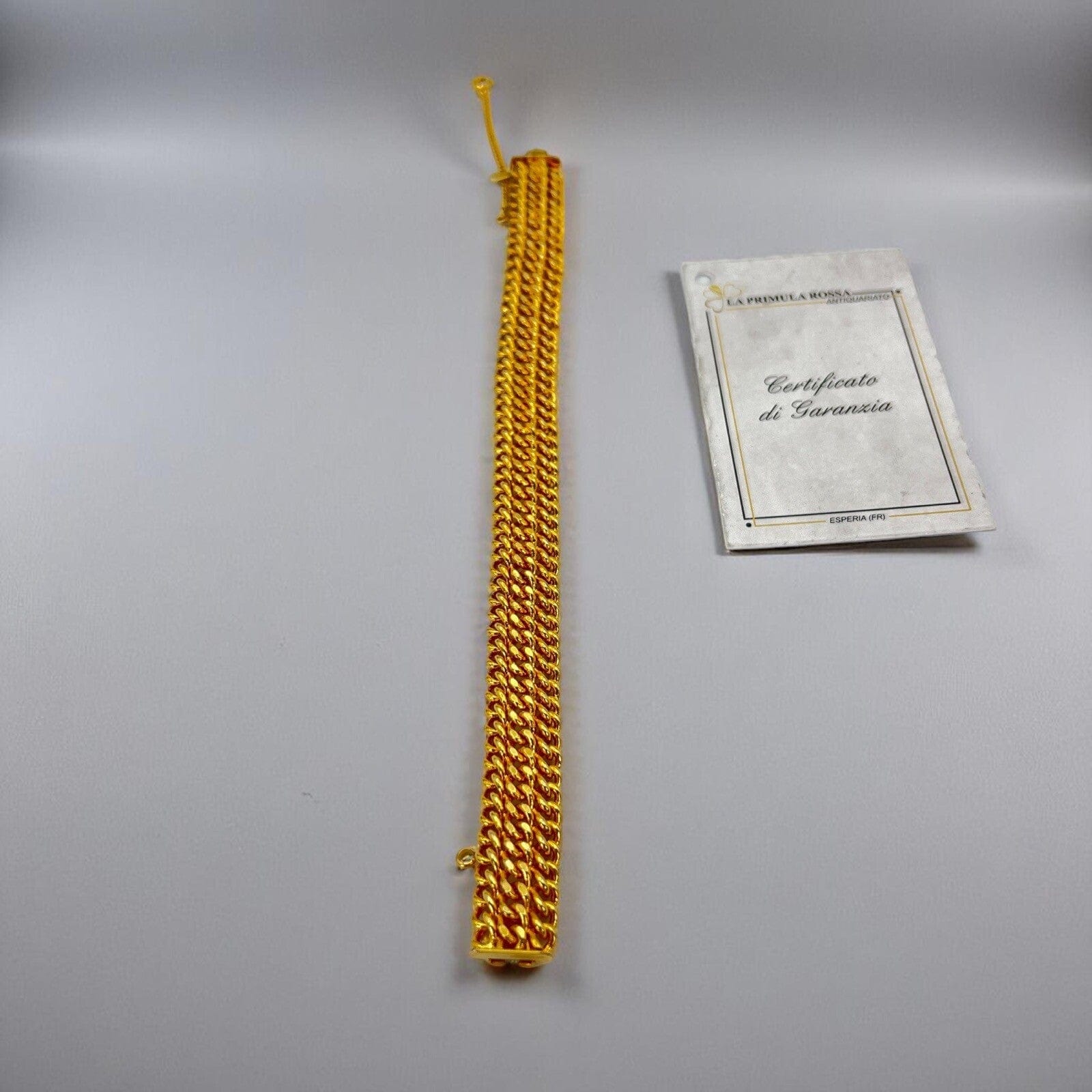 Bracciale da donna in Oro Giallo Placcato braccialetto fascia morbida Vintage Categoria  Bigiotteria & Accessori