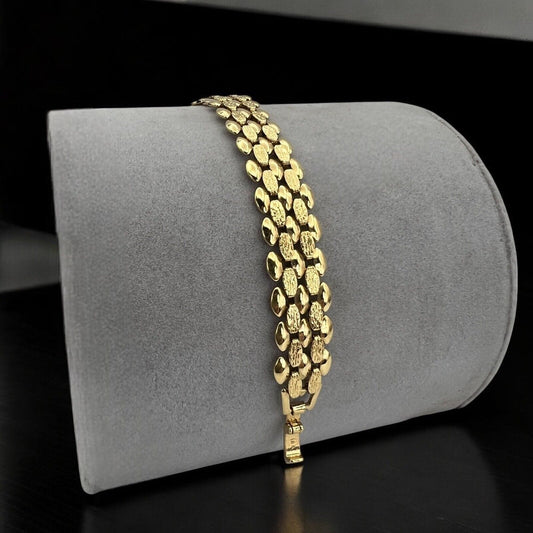 Bracciale da donna in Oro Placcato 18 KT braccialetto fascia morbida Vintage Categoria  Bigiotteria & Accessori