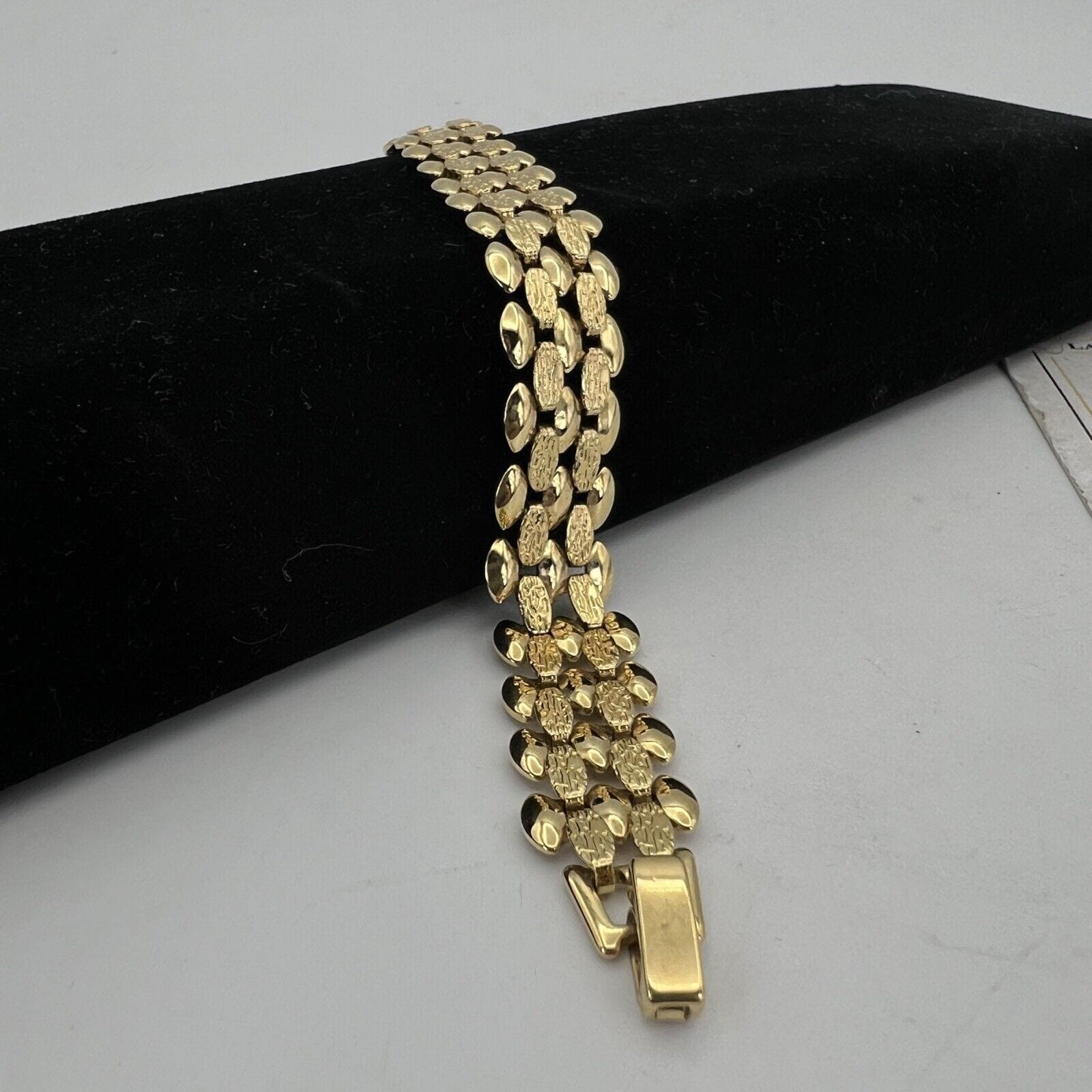 Bracciale da donna in Oro Placcato 18 KT braccialetto fascia morbida Vintage Categoria  Bigiotteria & Accessori