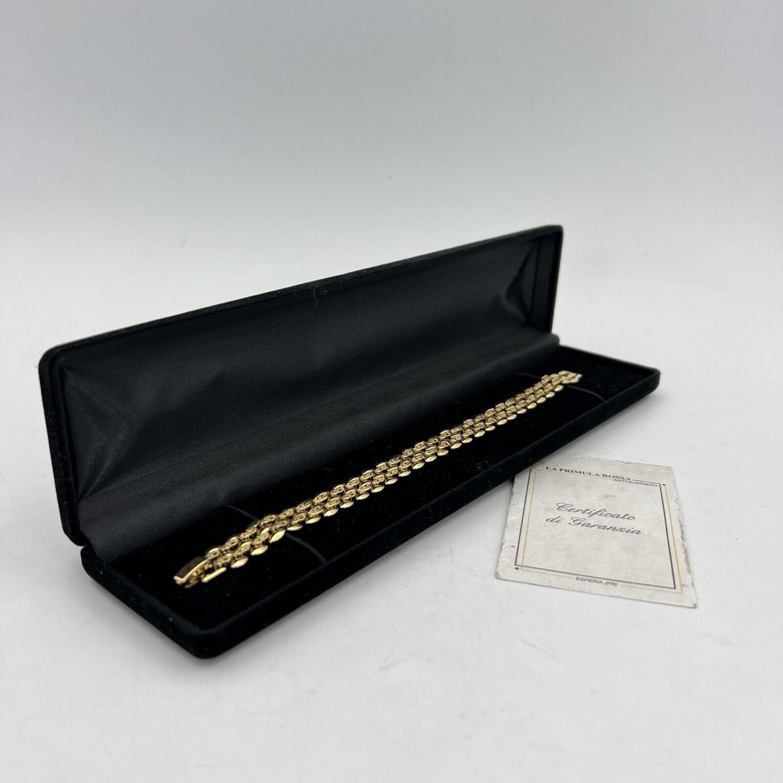 Bracciale da donna in Oro Placcato 18 KT braccialetto fascia morbida Vintage Categoria  Bigiotteria & Accessori