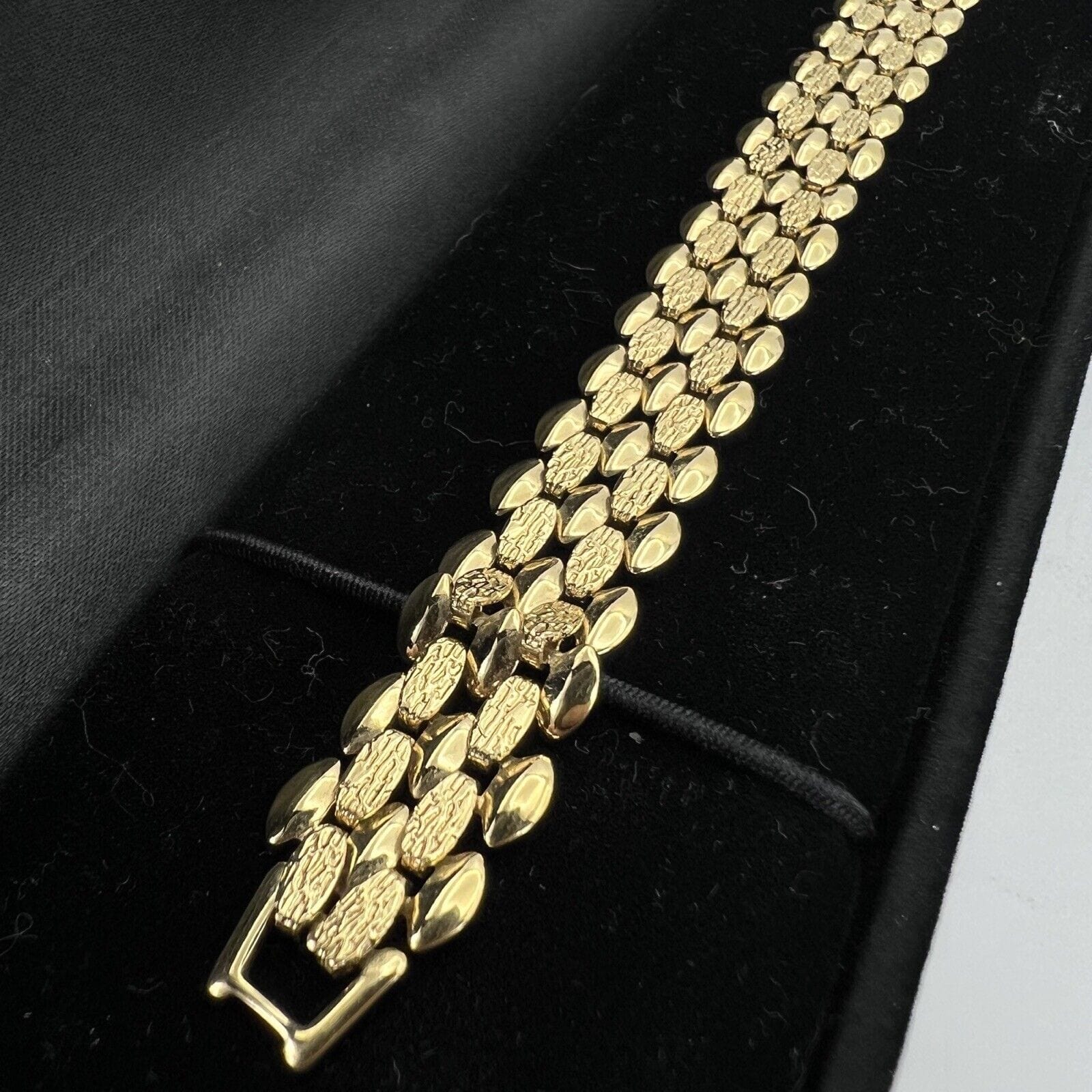 Bracciale da donna in Oro Placcato 18 KT braccialetto fascia morbida Vintage Categoria  Bigiotteria & Accessori
