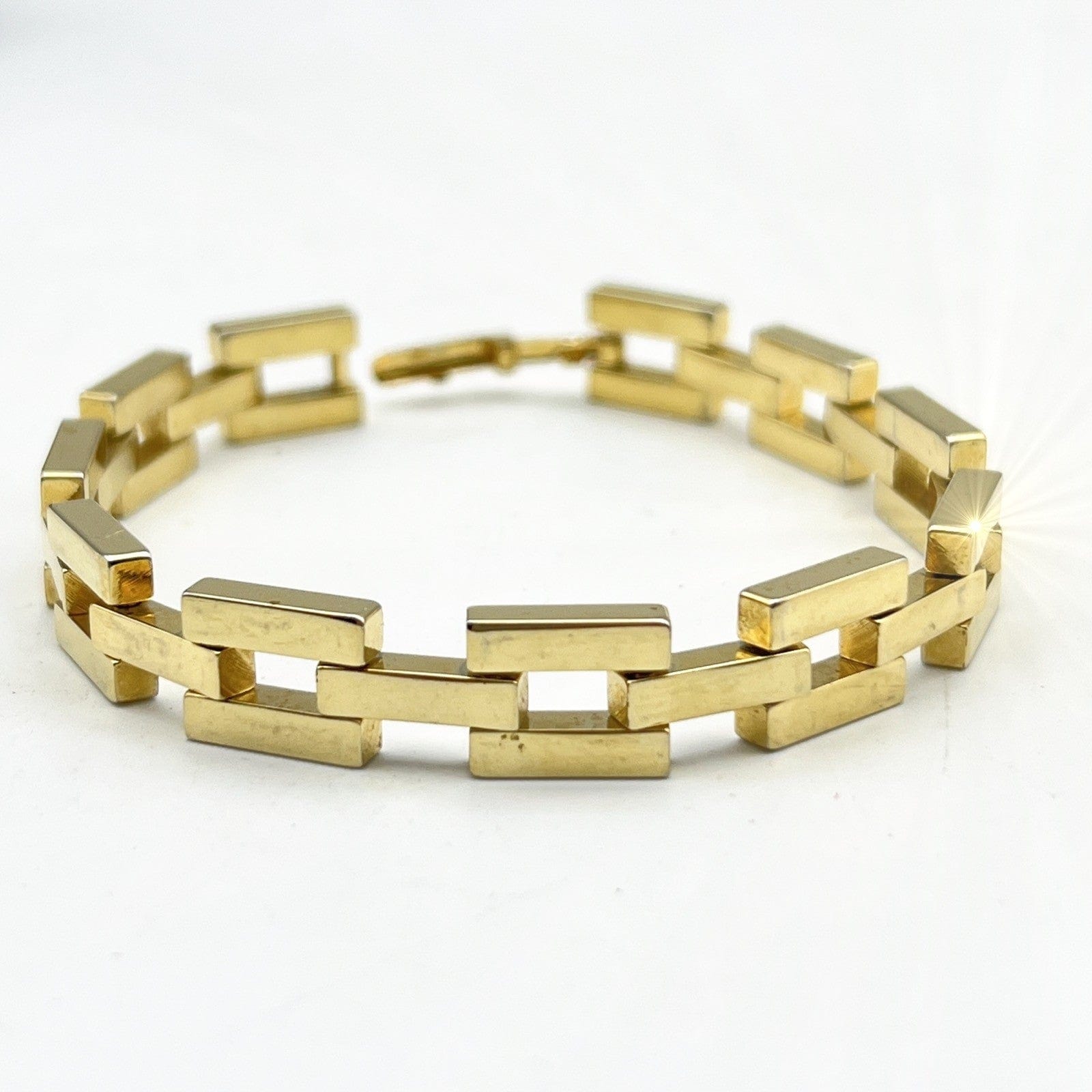 Bracciale da donna in Oro Placcato 18 KT braccialetto maglie