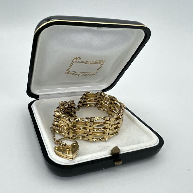 Bracciale da donna in Oro Placcato braccialetto fascia morbida anni 60 Cuore Categoria  Bigiotteria & Accessori