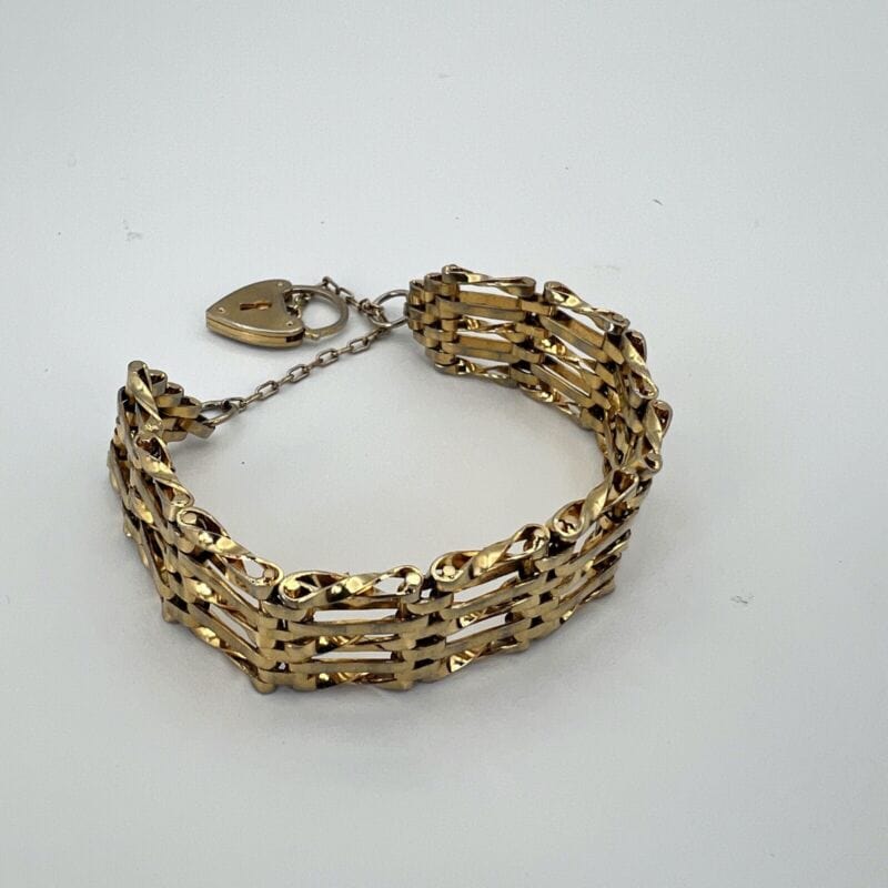 Bracciale da donna in Oro Placcato braccialetto fascia morbida anni 60 Cuore Categoria  Bigiotteria & Accessori