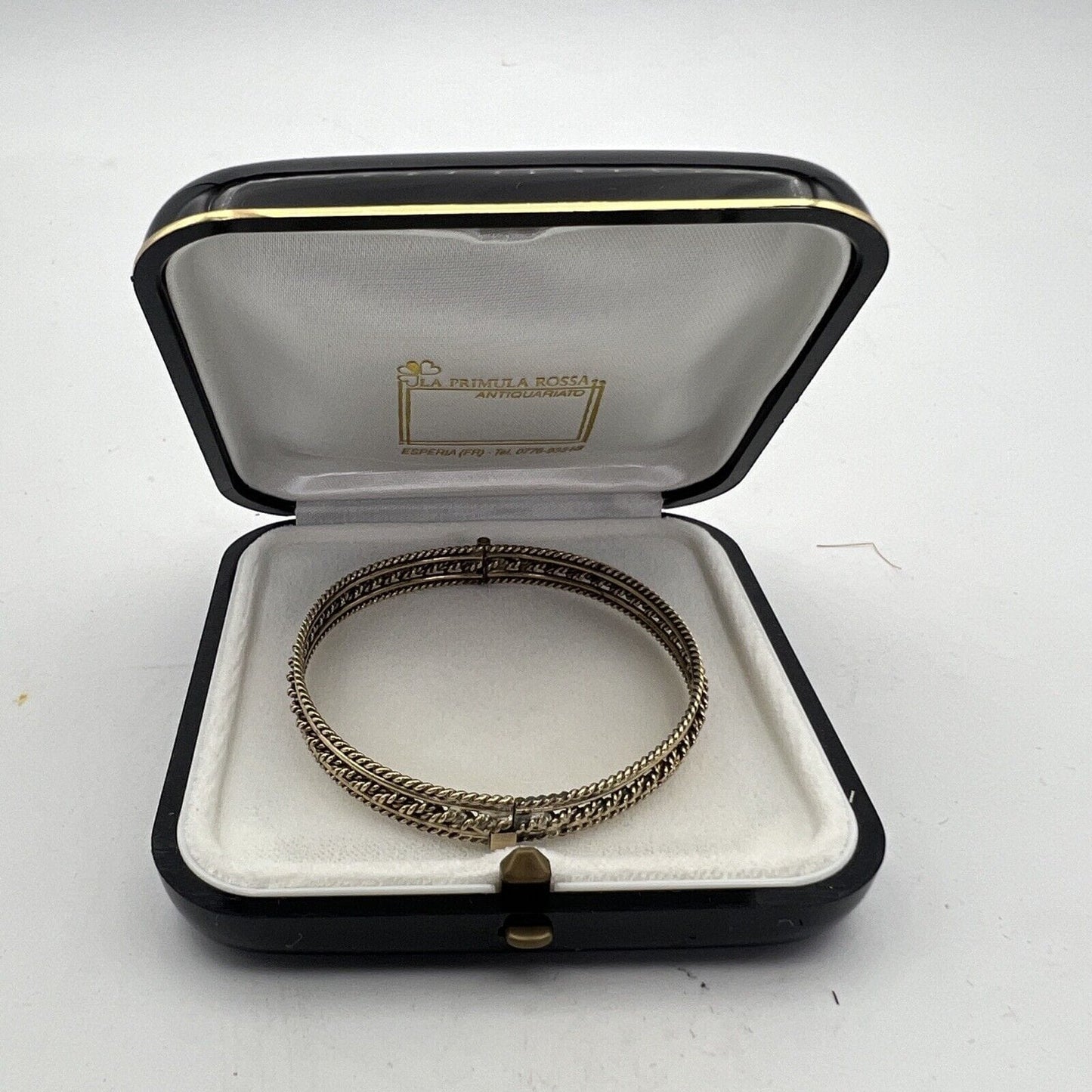 Bracciale da donna Vintage in ottone Braccialetto rigido anni 40 con Intreccio Categoria  Bigiotteria & Accessori