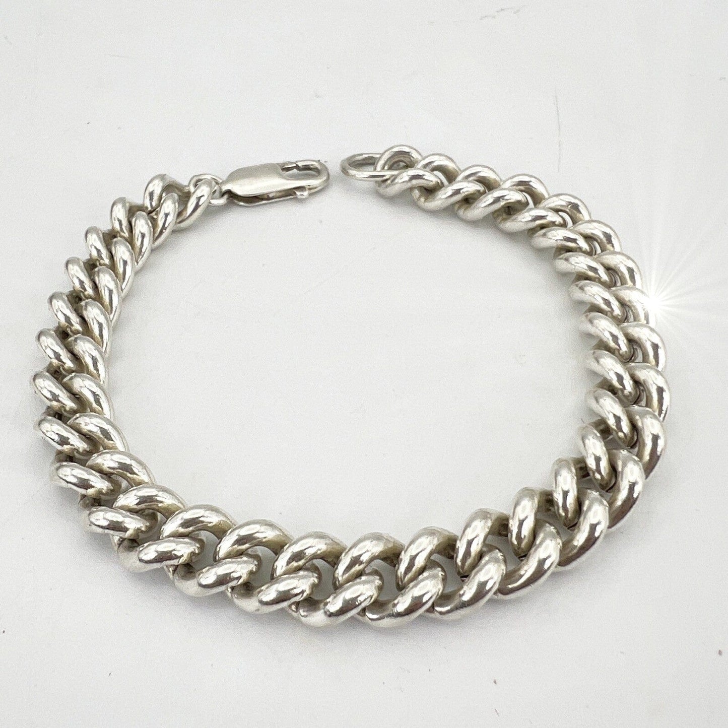 Bracciale da Uomo Donna in argento sterling 925 braccialetto catena anni 60 Categoria  Bigiotteria & Accessori
