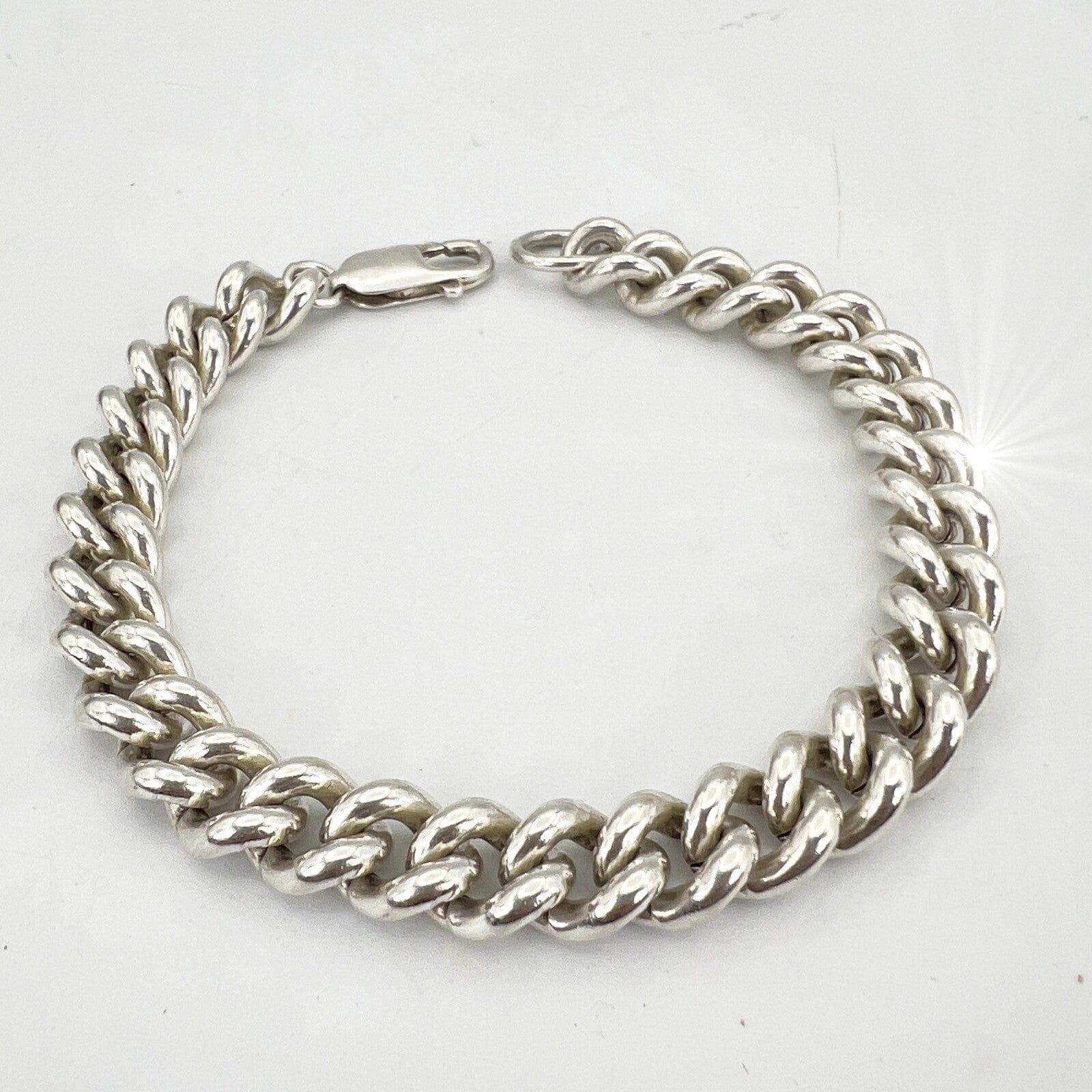 Bracciale da Uomo Donna in argento sterling 925 braccialetto catena anni 60 Categoria  Bigiotteria & Accessori