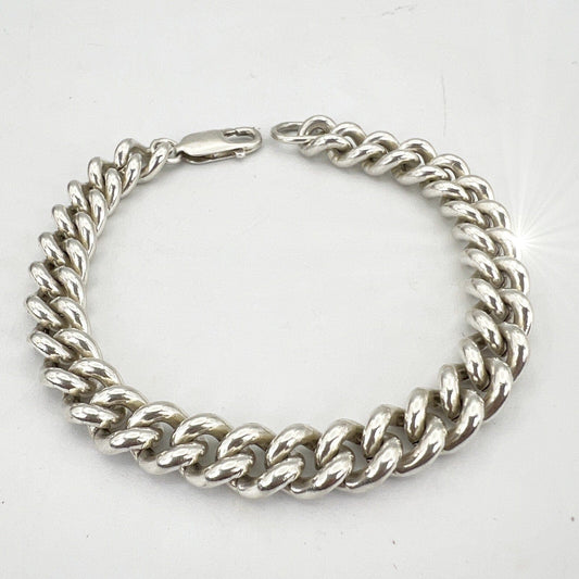 Bracciale da Uomo Donna in argento sterling 925 braccialetto catena anni 60 Categoria  Bigiotteria & Accessori