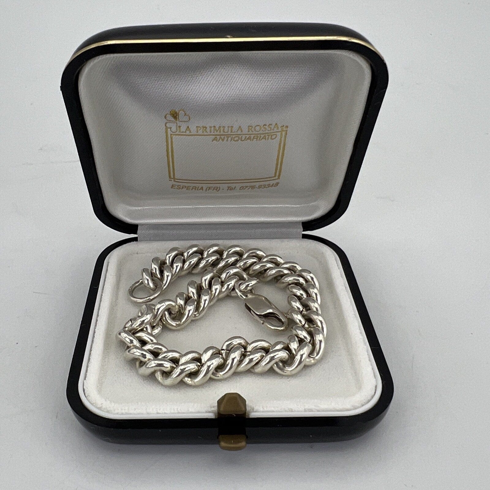 Bracciale da Uomo Donna in argento sterling 925 braccialetto catena anni 60 Categoria  Bigiotteria & Accessori