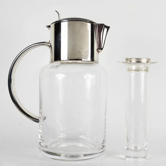 Brocca caraffa antica in Cristallo argento silver plated Masini Firenze anni 70 Categoria  Brocche